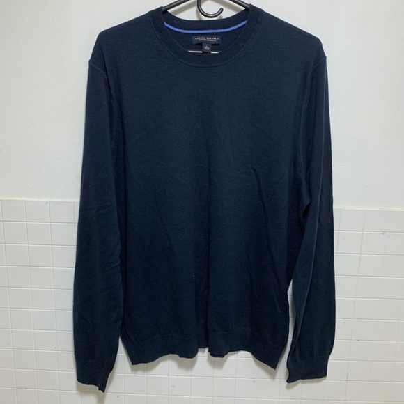 Banana Republic Dark Blue Cotton Cashmere Sweater - Picture 1 of 4